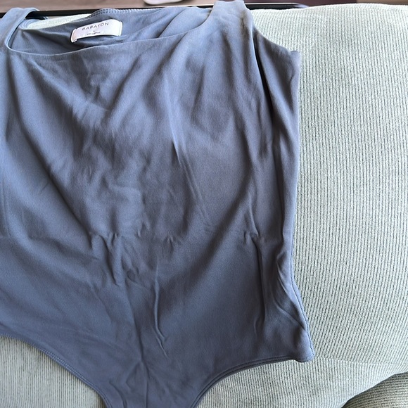 Aritzia babaton contour bodysuit size L smoky emerald green color - Picture 8 of 8